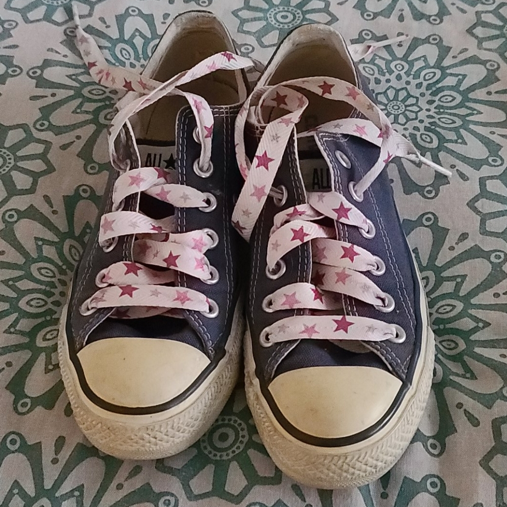 Converse blue sneakers